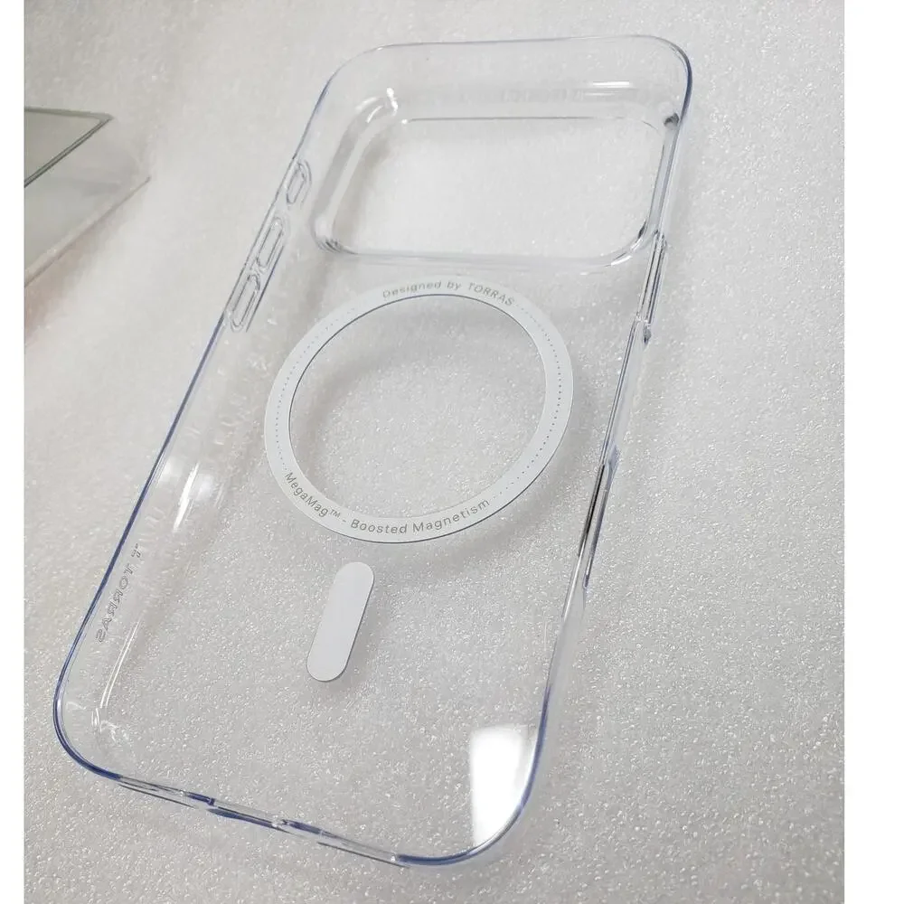 TORRAS Slim Fit Magnetic Clear Case for Apple iPhone 17 Pro (6.3-inch)